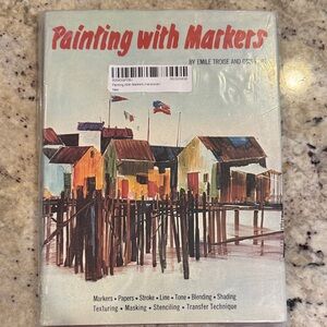 Painting With Markers Hardcover Book by Emile Troise and Otis Port